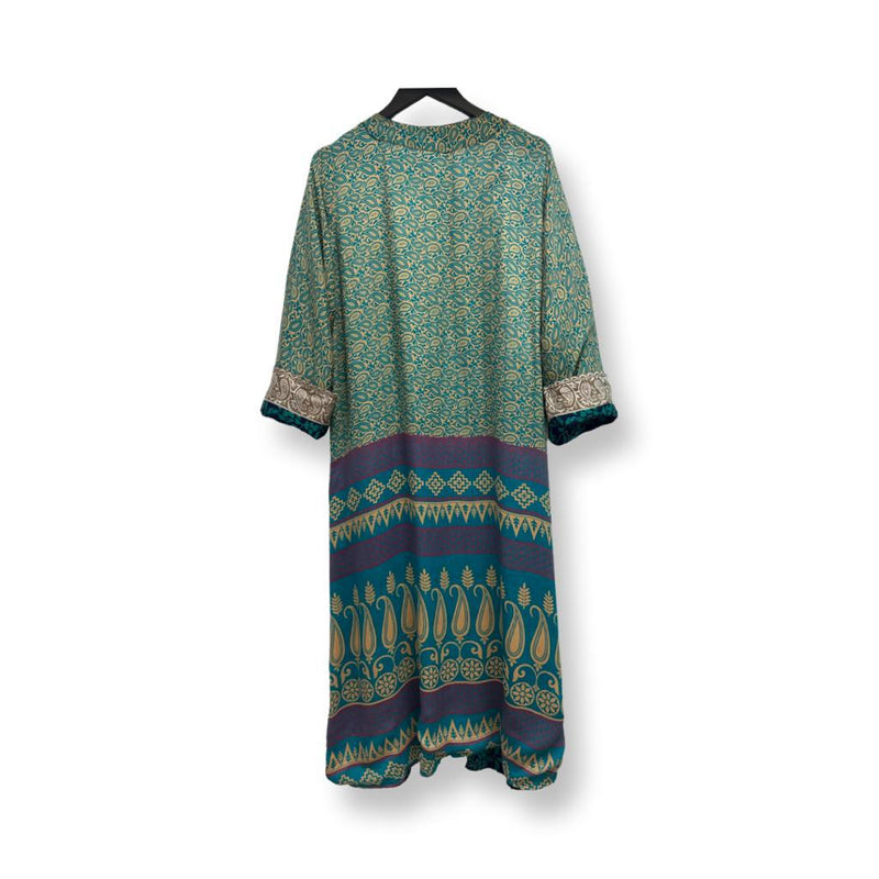 Back Reversible Blue Reversible long kimono