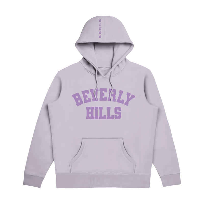 Beverly Hills Lilla With Purple Hoodie Puff