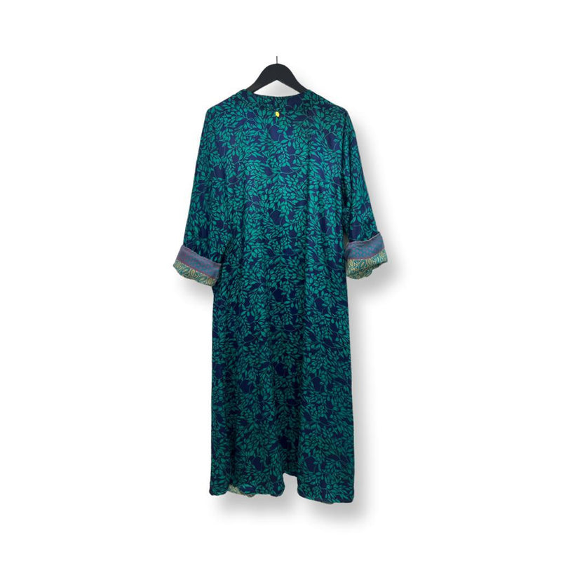 Back Blue Reversible long kimono