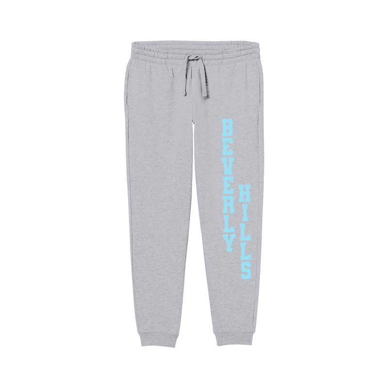 Beverly Hills Pants for kids Gray With Blue Letters