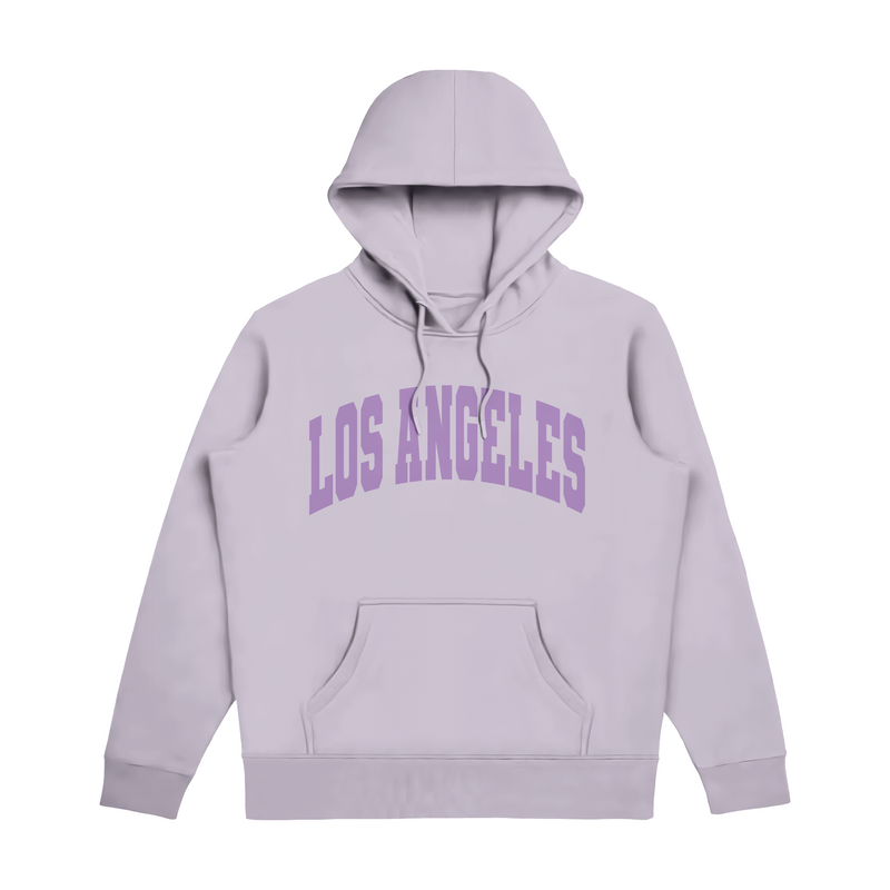 Los Angeles Lilla With Purple Hoodie Puff