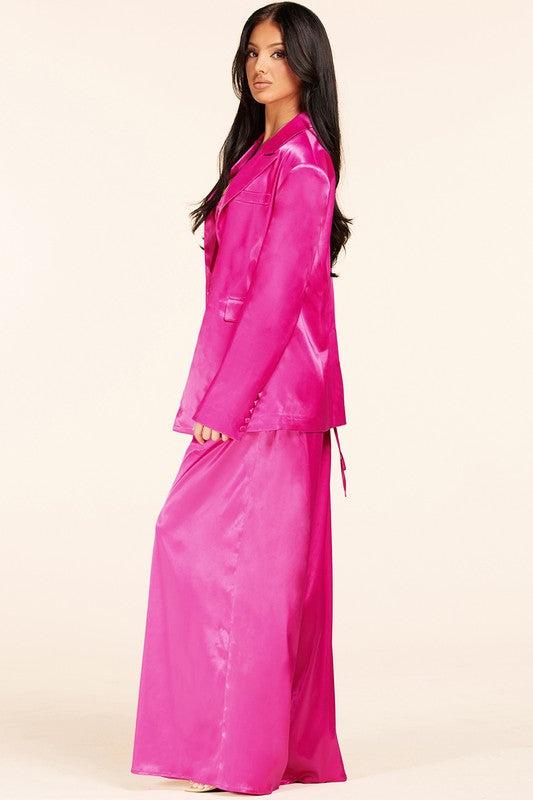 VIBRANT FUSHIA PALAZO PANTS