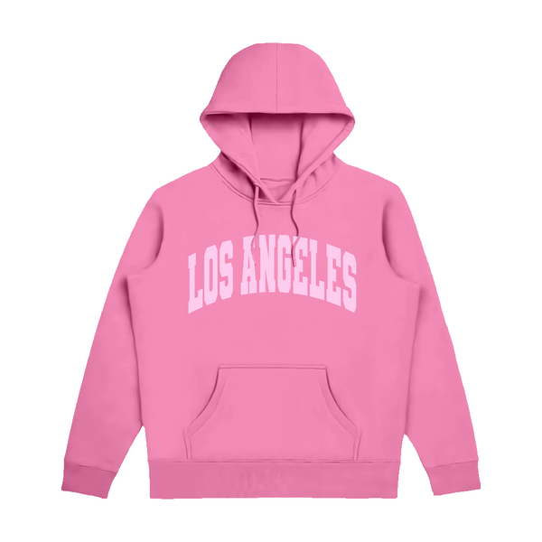 pink Los Angeles Puff hoodie