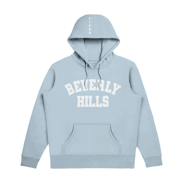 Beverly Hills Blue With White Hoodie Puff