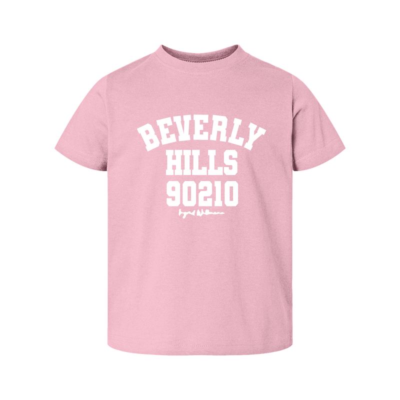 Pink Beverly hills t shirt for children