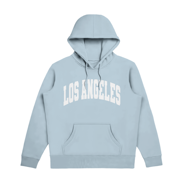 Los Angeles Blue With White Hoodie Puff