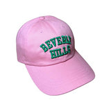 Beverly Hills cap Pink With Green Letters 90210